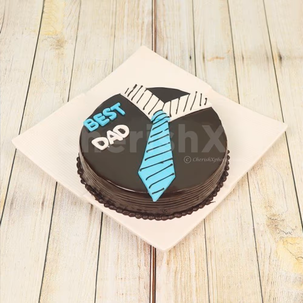 "Best Dad" chocolate truffle cake for this fathers day