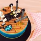Gym love fondant designer cake