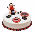 Gym love fondant designer cake home delivery