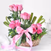 Beautiful 20 Pink roses arrangement 