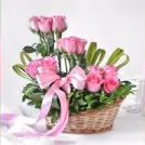 Beautiful 20 Pink roses arrangement  by cherishx