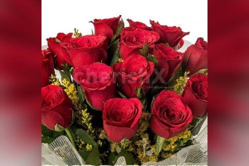 A 30 gorgeous red roses cane bucket online delivery