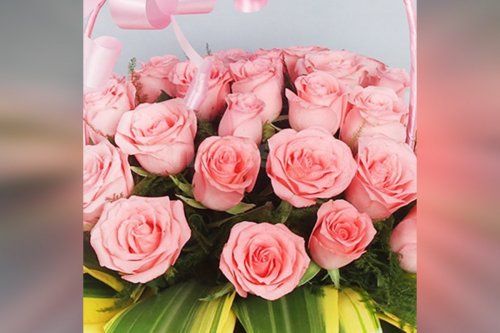 30 pink roses beautiful bucket by cherishx