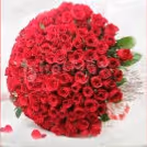 50 red roses blooming bouquet online delivery