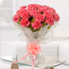 20 pink carnations bouquet online delivery