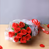 10 red roses and coffee cake combo delivery at home