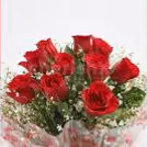 12 red rose with heart shape chocolate truffle cake combo by cherishx