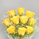 12 Yellow Roses & 'Dad' Butter scotch cake combo by cherishx