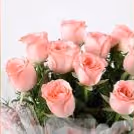10 pink roses and black forest cake combo by cherishx
