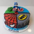 Superhero theme designer cake online delivery