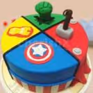 Superhero Theme Designer Cake — photo 2