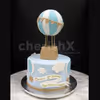 Hot air balloon theme designer cake online delivery