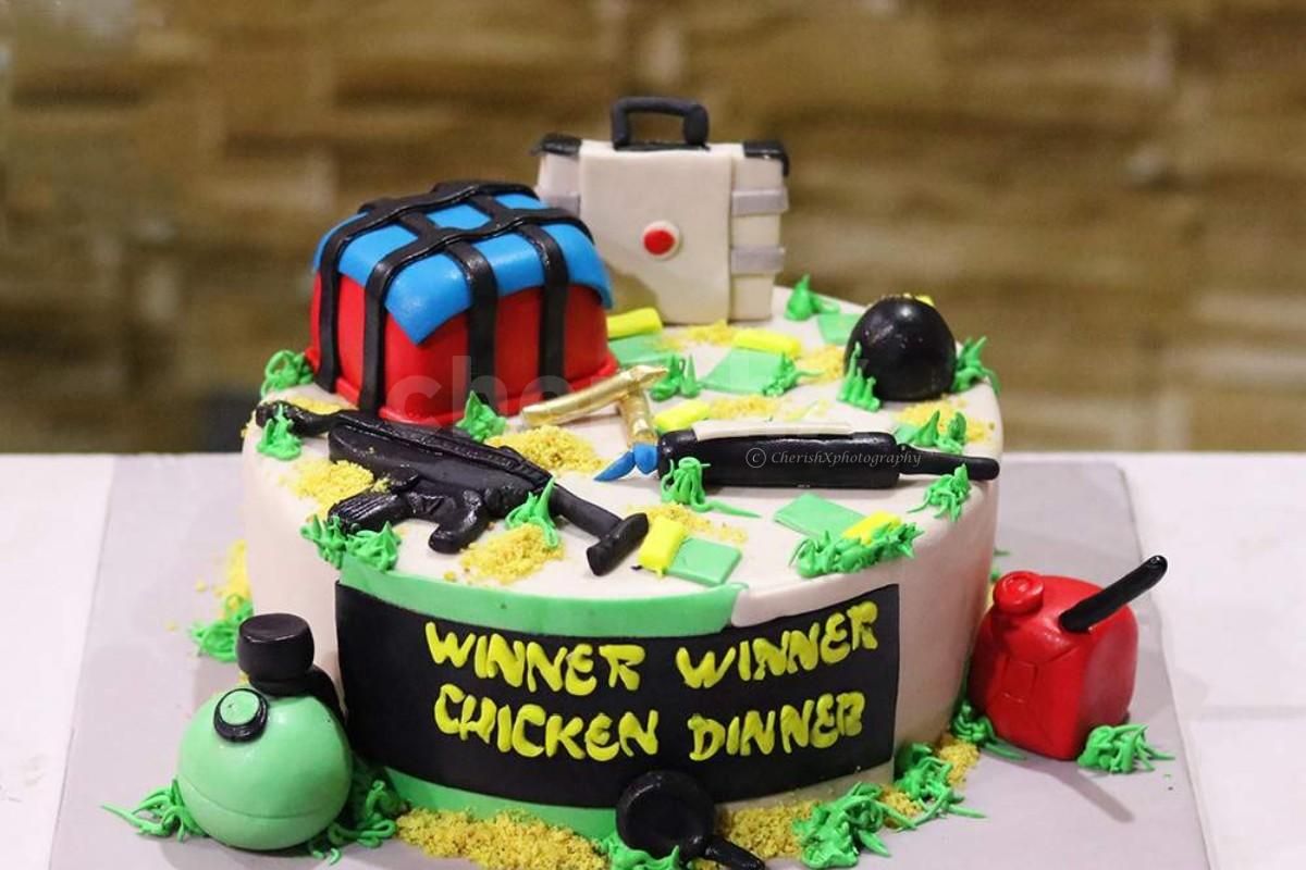 PubG theme designer cake online delivery by cherishx