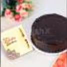Rakhi with chocolate truffle cake delivery at home