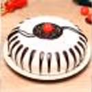 Choco vanilla cake with rakhi home delivery