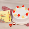 Rakhi and pineapple cake home delivery