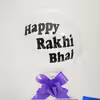 The bucket has a "Happy Rakhi" printed bubble balloon.