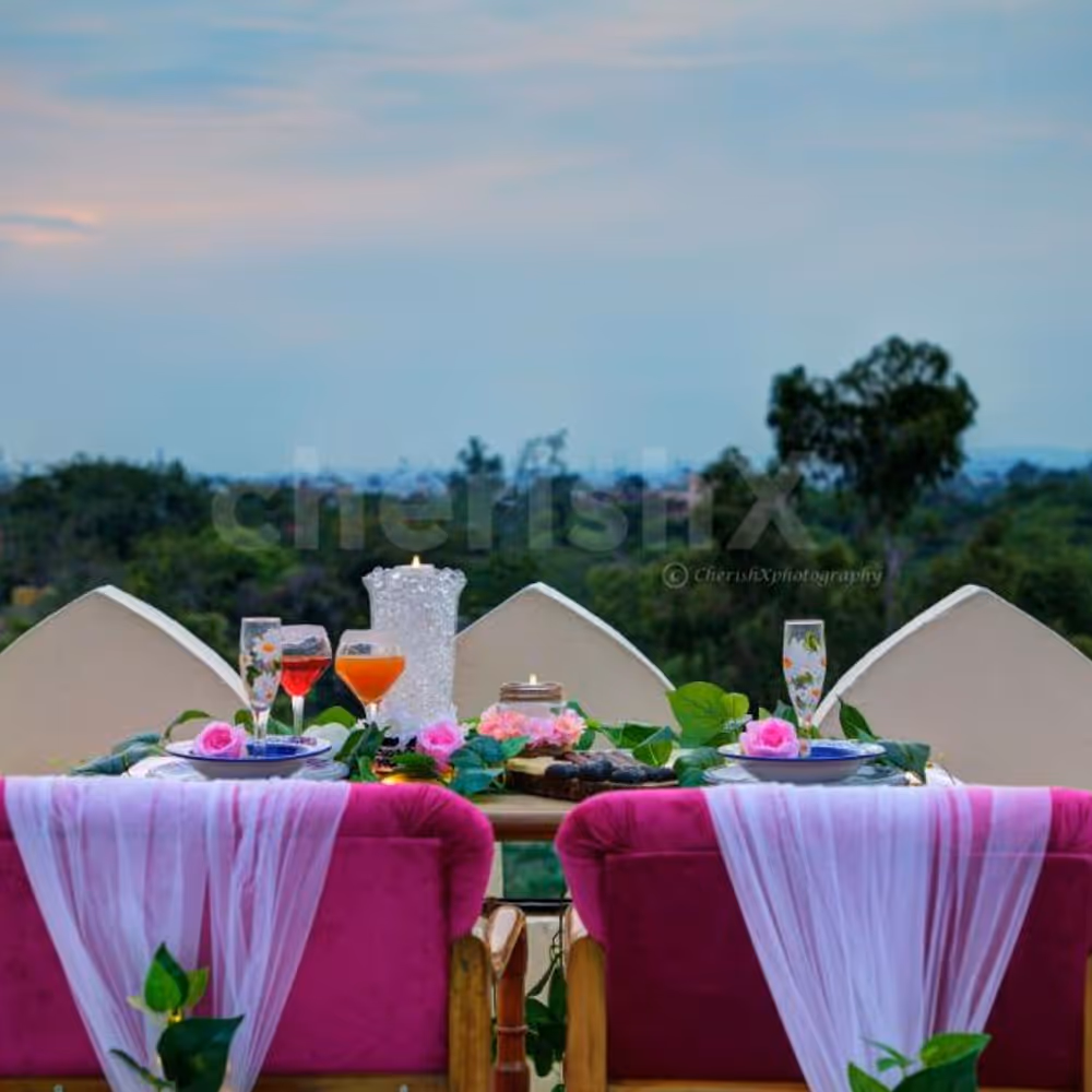 Romantic rooftop dinner by cherishx