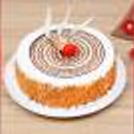 Order online Red roses with a butterscotch cake and get delivery by cherishx at home