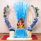 Blossom and Blue With Satin Flair For Ganesh Puja — photo 5