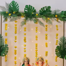 Real Flower Ganesh Chaturthi decor