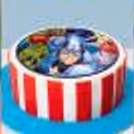 Handcrafted Captain America Photo Fondant Cake for an unforgettable celebration.