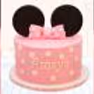 Handcrafted Hot Pink Minnie Fondant Cake for an unforgettable celebration.