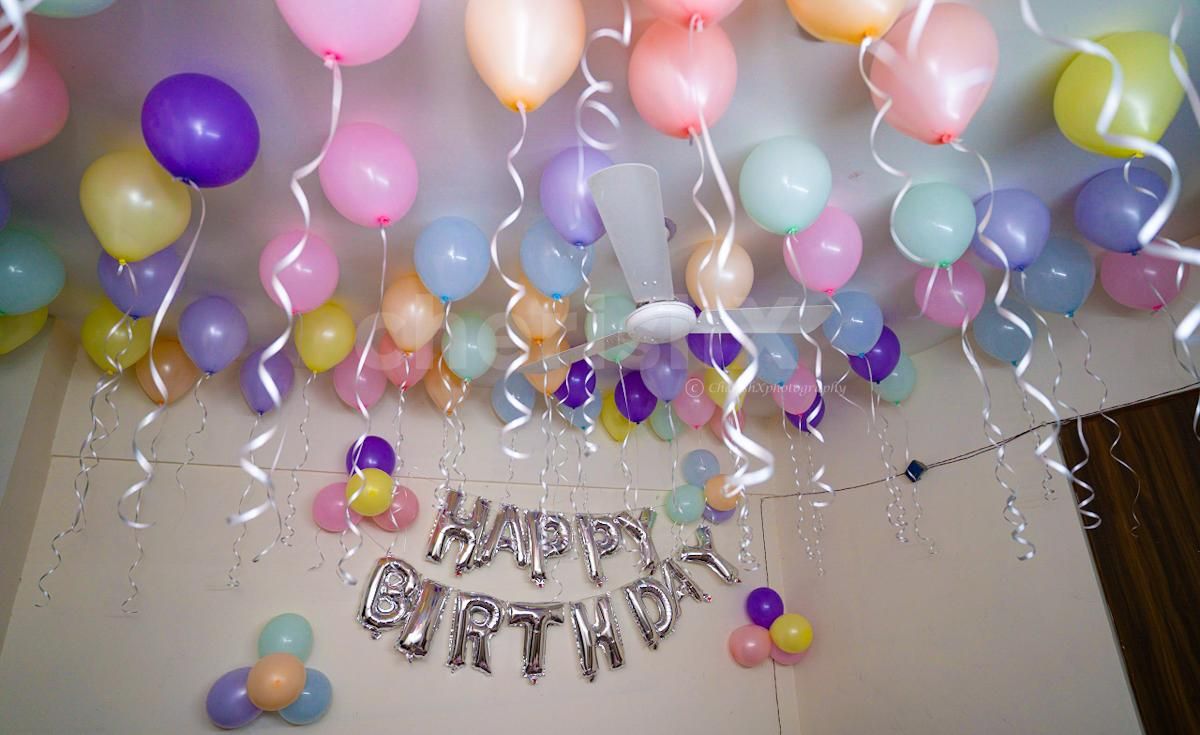 Beautiful and cute pastel balloon decoration