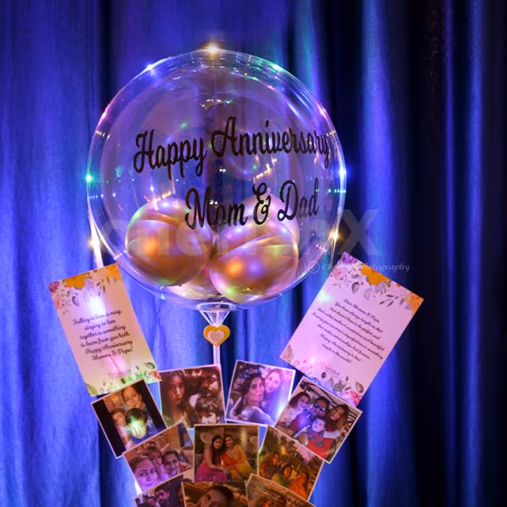 Through our expressive Love bubble and pictures bucket make your loved one day special only with cherishx