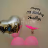 Tell someone you love them with this beautiful bubble balloon, filled with feathers through cherishx