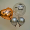 Customized Vinyl Printing Big Bubble Balloons and simple Metallic Balloons.