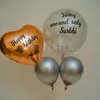 Customized Vinyl Printing Big Bubble Balloons and simple Metallic Balloons.