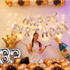 Try the Golden Chrome Balloon Decoration and make them feel like a true king/queen exclusively with cherishx