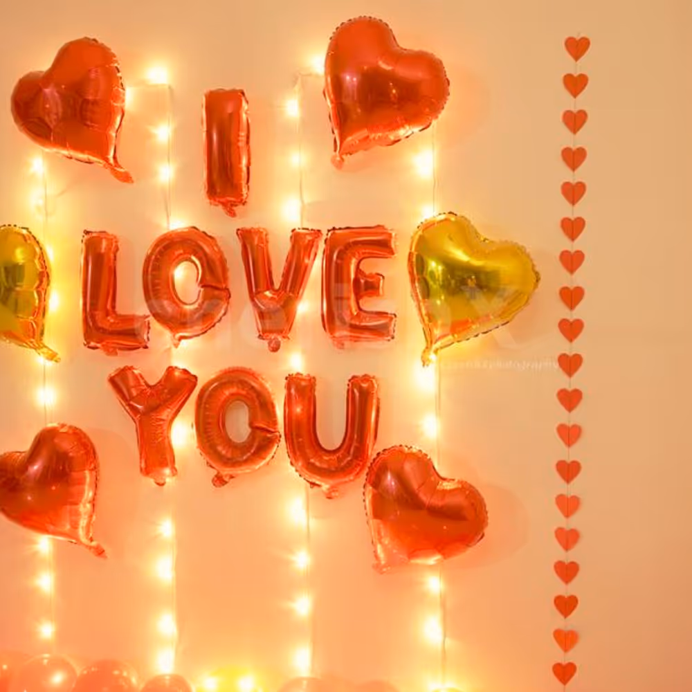 Surprise your Loved one with this Balloon Room Decoration.