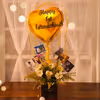 Book this gorgeous Gold Heart Bucket with fresh Gerbera's exclusively with cherishx