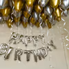 Classy Golden and silver chrome balloon decoration by Cherishx