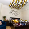 Golden and silver chrome balloon decoration by Cherishx