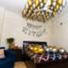Golden and silver chrome balloon decoration by Cherishx