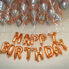 Rosegold and silver chrome balloon decoration by cherishx
