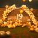Silver, White and Golden Balloons Decoration