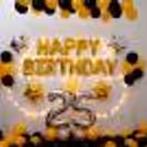 Add on to your party this eye-appealing Birthday balloon room decoration.