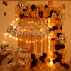 Balloon Decorations with Arch in Black Golden Colors