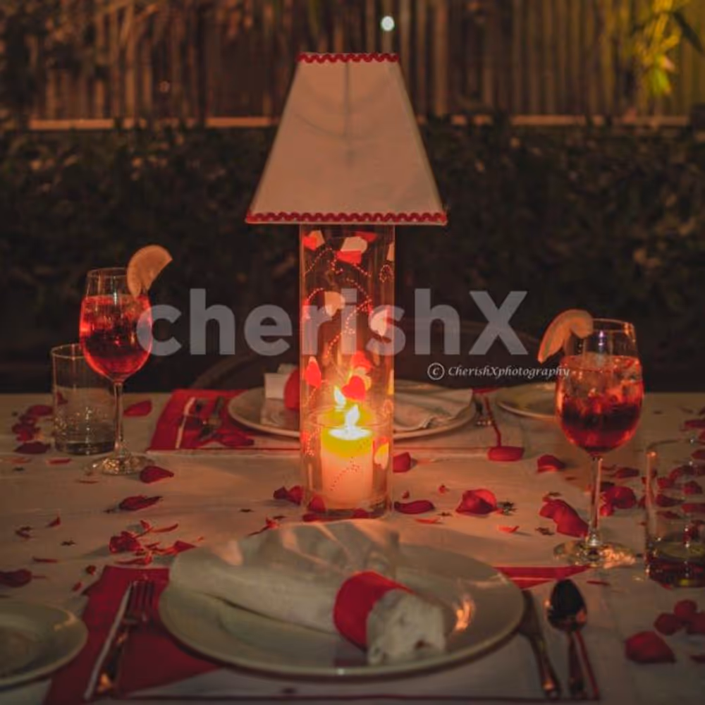 Romantic outdoor dinner at Lalit, CP by Cherishx