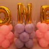 ONE Foil Balloon Letters in Golden to make the decor attractive!