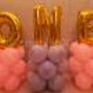 ONE Foil Balloon Letters in Golden to make the decor attractive!