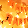 Room Decoration for Birthday Surprise with bright lighting.