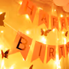 Room Decoration for Birthday Surprise with bright lighting.