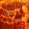 A Glorious Rosegold Happy Birthday Room Decoration to surprise your close ones at home.