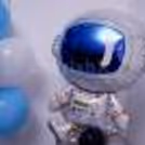 The astronaut foil balloon included giving the feel of the space.