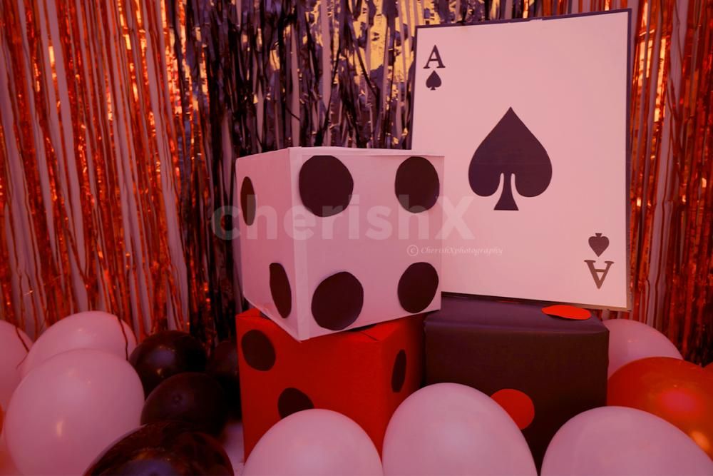 Cube Dices of 1ft with a Card Cut-out added to enhance the Birthday Decoration.